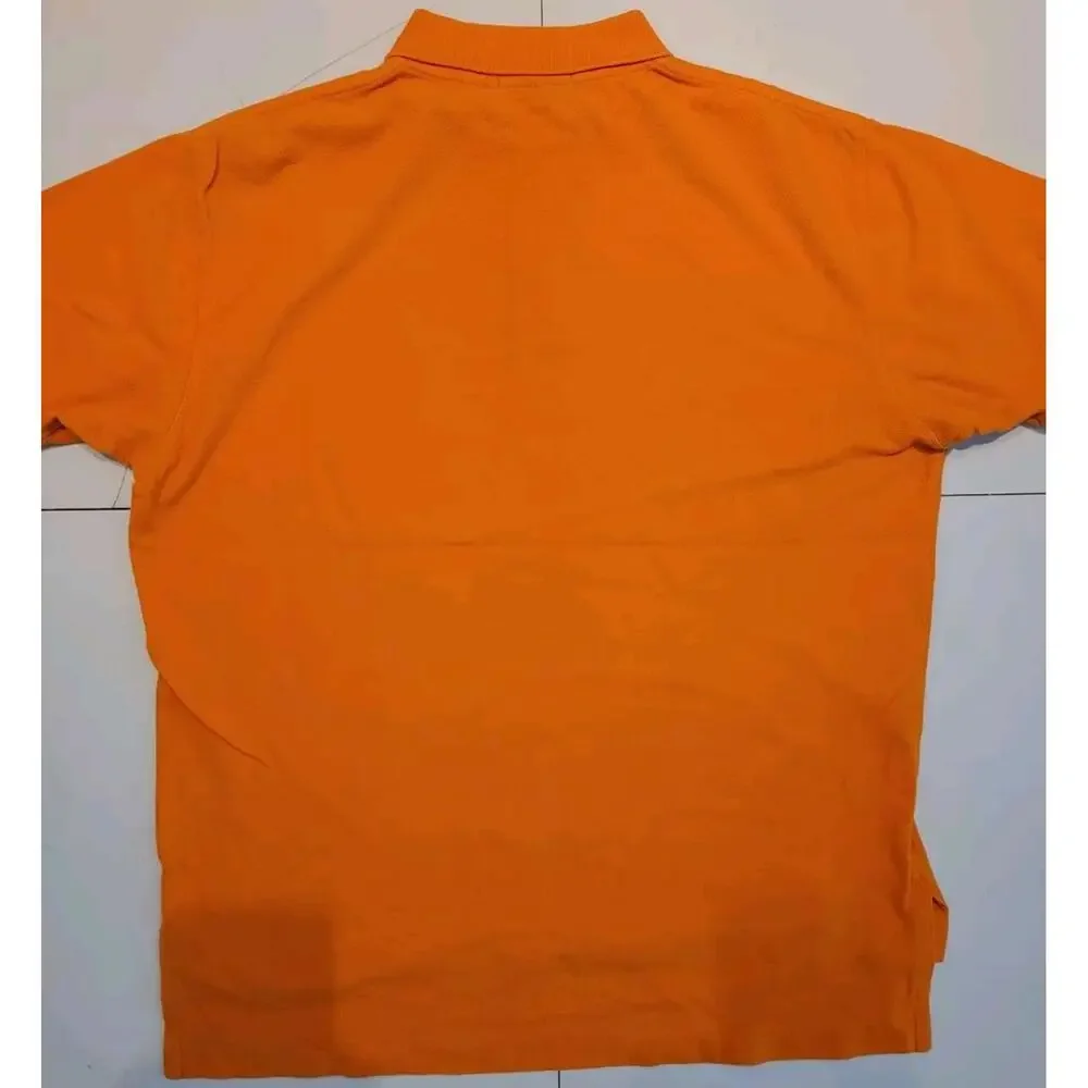 Polo Ralph Lauren Men’s Short Sleeve Orange Shirt Pullover Size Large